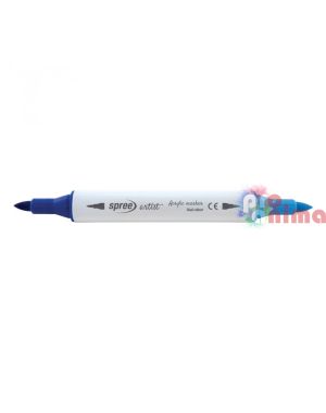 Акрилни маркери Spree Soft Brush, 6 бр., 12 цвята
