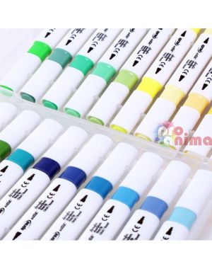 Акрилни маркери Spree, 60 цвята + 2 контурни