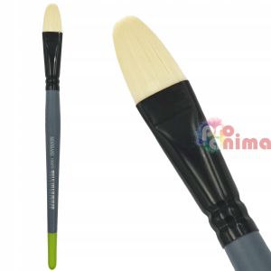 Четки за рисуване Renesans 1005FR, Лешниковиден връх, Синтетика, Имитация на четина, Сива дръжка, Отделни номера