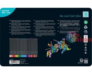 Цветни моливи в метална кутия Faber-Castell Black Edition