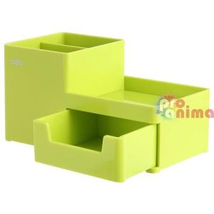 Органайзер за бюро Deli Rio 3 отделения Зелен