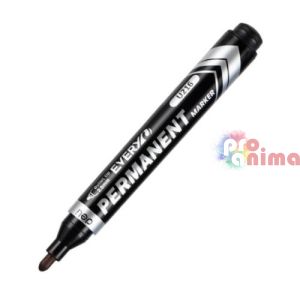 Перманентен маркер Deli Every EU216- BL, объл връх, 2.5 mm Син, червен и черен