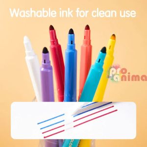 Изтриваеми флумастери Deli Color Wow, 7+1 цвята