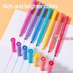 Флумастери Deli 7+1 цвята, изтриваеми