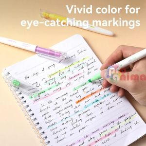 Текст маркери Deli- 6 неонови цвята, скосен връх