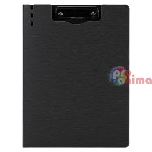 Клипборд с капак Deli A4, тъмносив