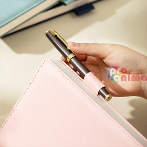 Бележник Deli Linfini А5 144 л. Еко кожа Син