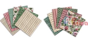 Блок с дизайнерски картон, Уютно плетиво, 24 листа