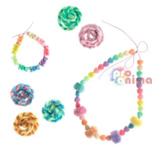 Мъниста за декорация Сърца 50 бр. макарон