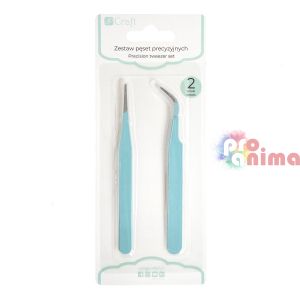 Пинсети прецизни 2 бр. Цвят мента