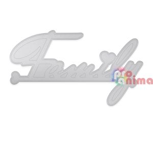 Шаблони за изрязване и релеф (щанци) Надпис Family/ Семейство