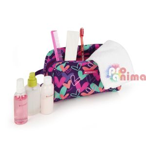 Несесер за козметика с принт на сърца Gabol 