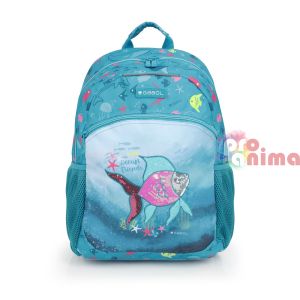 Ученическа раница за момиче Gabol Acqua 23570618, едно отделение, термоформ гръб 