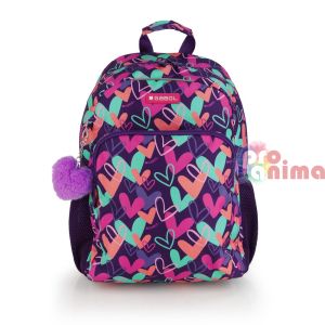 Ученическа раница за момиче Gabol Kokoro Едно отделение и подплатен полиестерен гръб