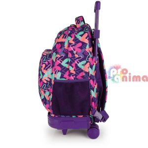 Раница за училище с ключодържател сърце Gabol Kokoro