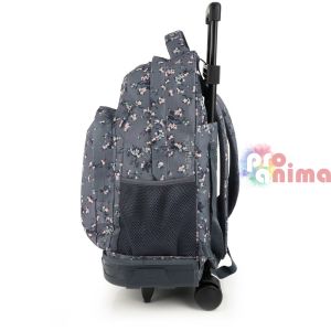 Раница за училище Gabol Secret - с принт на цветя и ключодържател