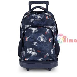 Ученическа раница за момче Gabol Dash 1 отделение Свалящи се колелца