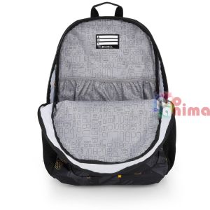 Черна ученическа раница Gabol Byte, с две отделения и подплатен полиестерен гръб