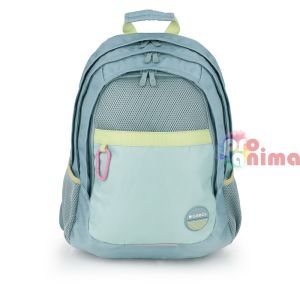 Ученическа раница за момиче Gabol Whisper ментовозелена Три отделения Мрежест гръб 