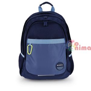 Ученическа раница за момче Gabol Whisper морскосиня Три отделения Мрежест гръб 