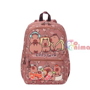 Раница за детска градина Капибара, с две отделения, пепел от рози