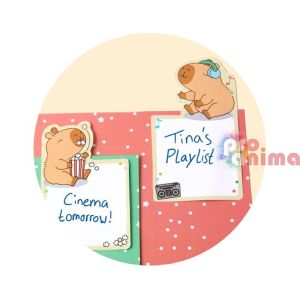 Самозалепващи листчета Trendhaus Капибара 2 листа x 45 бр.