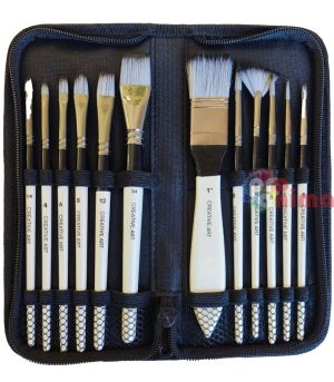 Комплект четки за рисуване Creative Art, 12 бр.