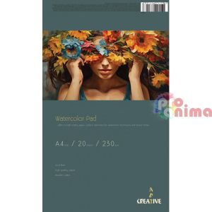 Скицник Creative Art Watercolor Pad A4 20 листа 230 g/m2