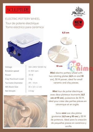 Електрическо грънчарско колело Phoenix Мини