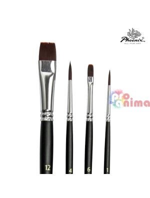 Комплект четки за рисуване с акрил и масло Phoenix Starter 2 4 бр.