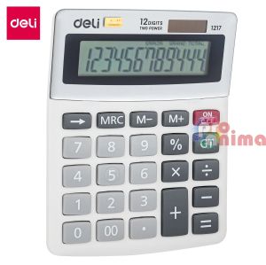 Калкулатор Deli Easy E1217 Настолен с 12 цифрен дисплей Бял