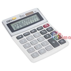 Калкулатор Deli Easy E1217 Настолен с 12 цифрен дисплей Бял