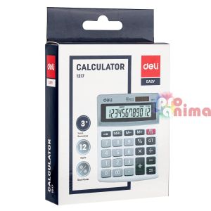 Калкулатор Deli Easy E1217 Настолен с 12 цифрен дисплей Бял