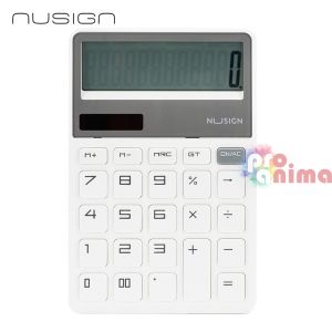Калкулатор Deli NuSign ENS042 Настолен с 12 цифрен дисплей Бял