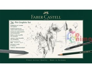 Комплект за графика Faber- Castell Pitt Graphite 26 части