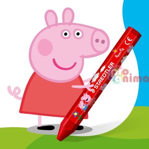 Пастели Staedtler Noris Junior Peppa Pig 6 цвята