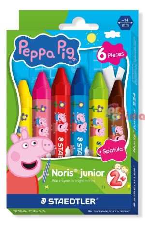 Пастели Staedtler Noris Junior Peppa Pig 6 цвята