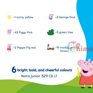 Флумастери Staedtler Noris Junior Peppa Pig 6 цвята