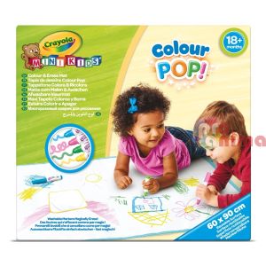 Килимче за рисуване Crayolа Mini Kids 60 x 90 cm + 4 бр. маркери и кърпичка