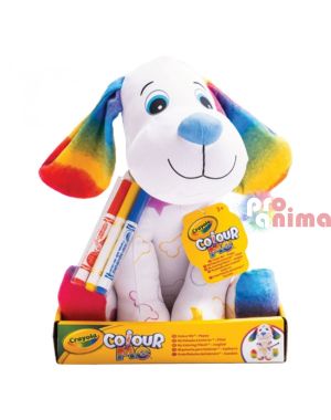 Плюшена играчка за оцветяване Crayola Куче + 3 бр. маркери