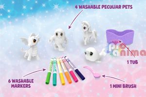 Комплект фигурки за многократно оцветяване Crayola Фантастични животни 4 бр. + 6 бр. маркера