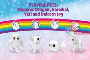 Комплект фигурки за многократно оцветяване Crayola Фантастични животни 4 бр. + 6 бр. маркера