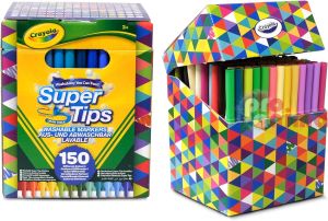 Флумастери Crayola Super Tips Измиващи се 150 цвята