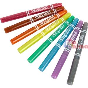 Флумастери с брокат Crayola Shimmer 8 цвята