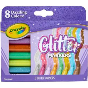 Флумастери с брокат Crayola Shimmer 8 цвята