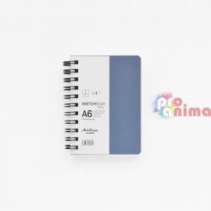 Скицник Drasca Daily Sketchbook A6 Спирала 80 g/m2 80 л. Синя корица Портрет 