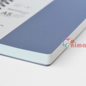 Скицник Drasca Daily Sketchbook A5 Спирала 80 g/m2 80 л. Синя корица Портрет 