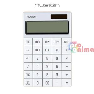 Калкулатор Deli NuSign Classic ENS041 Настолен с 12 цифрен дисплей Бял
