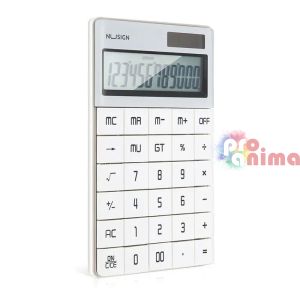 Калкулатор Deli NuSign Classic ENS041 Настолен с 12 цифрен дисплей Бял