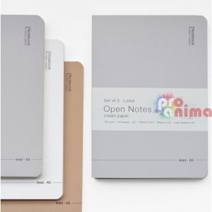Tетрадка Drasca Open Notes A5 40 листа 100 g/m2 Ред 3 бр.